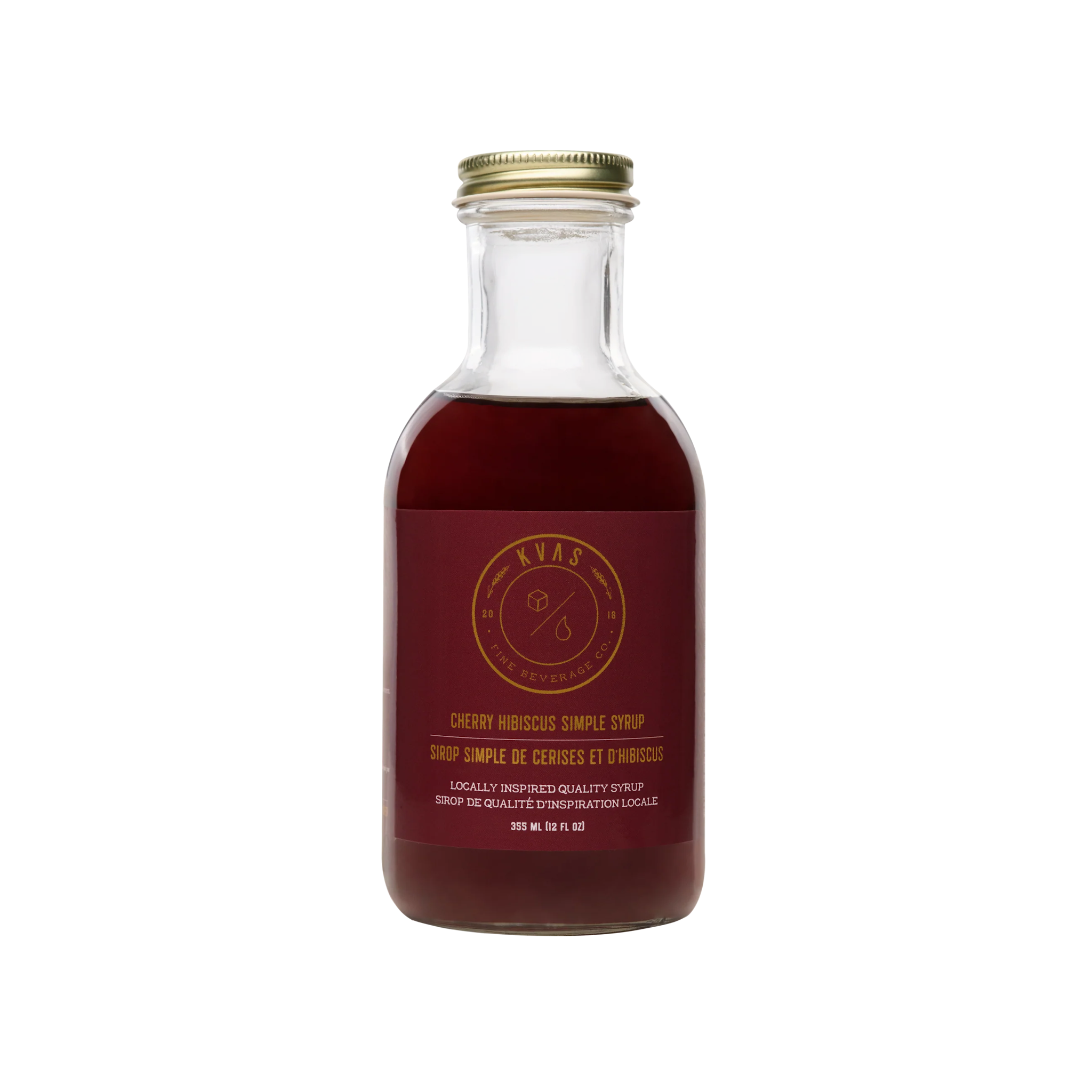 Kvas - Cherry hibiscus Simple Syrup
