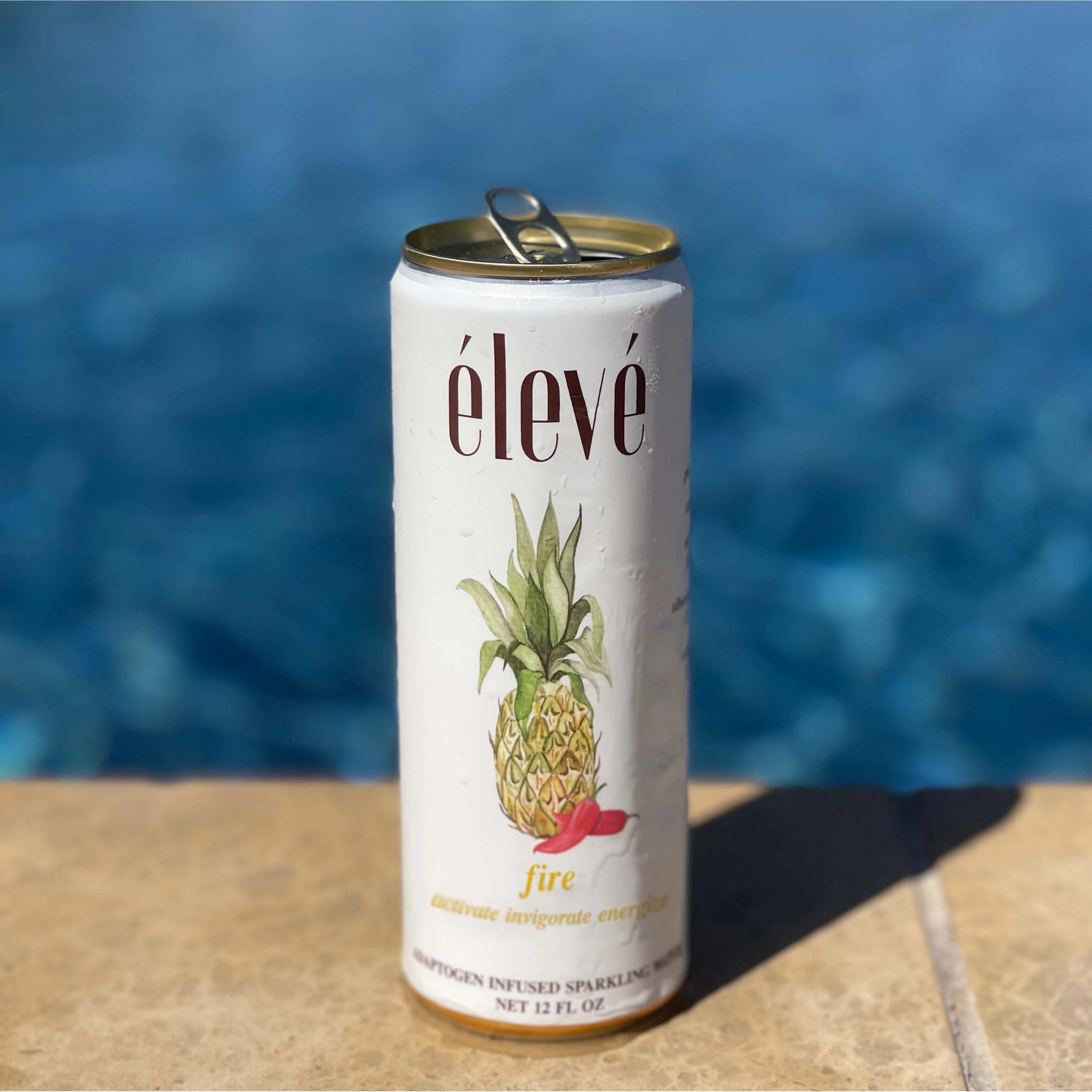 eleve fire adaptogen infused sparkling water, functional beverage available at Quickplaza in Winnipeg Canada with Free shipping and delivery