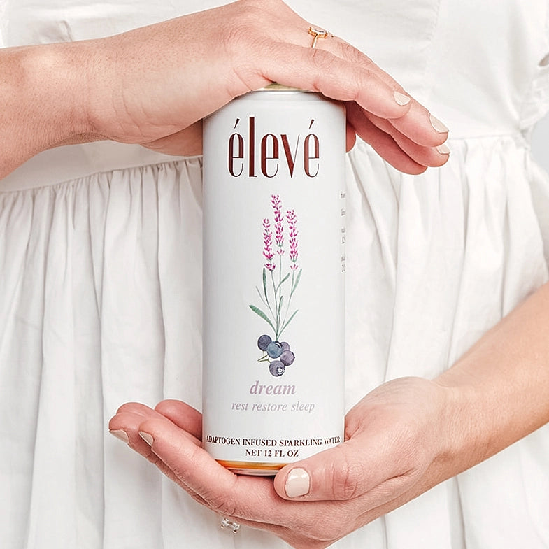 eleve dream adaptogen infused sparkling water, functional beverage available at Quickplaza in Winnipeg Canada with free shipping and delivery
