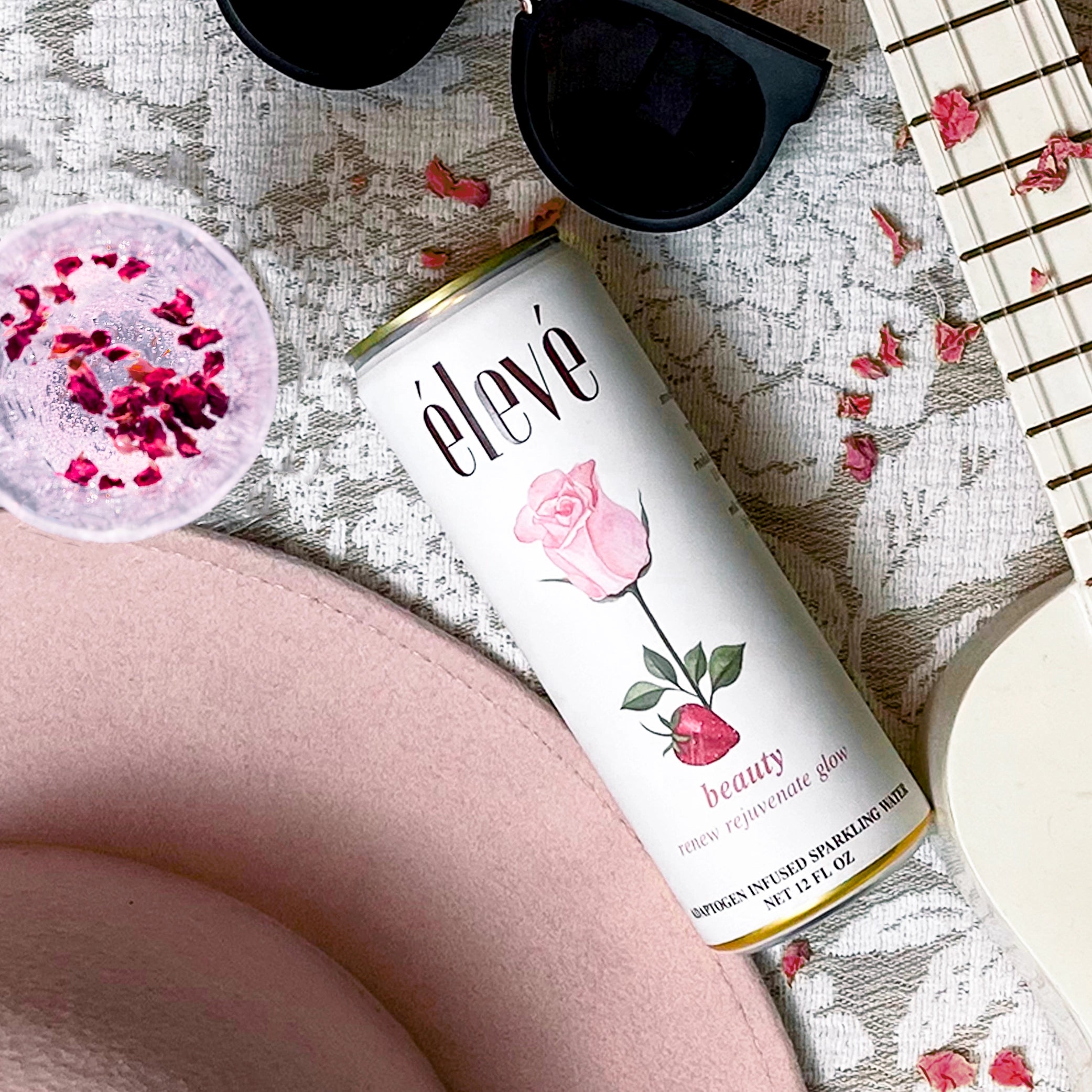 eleve beauty adaptogen infused sparkling water, functional beverage available at Quickplaza in Winnipeg Canada with Free shipping and delivery